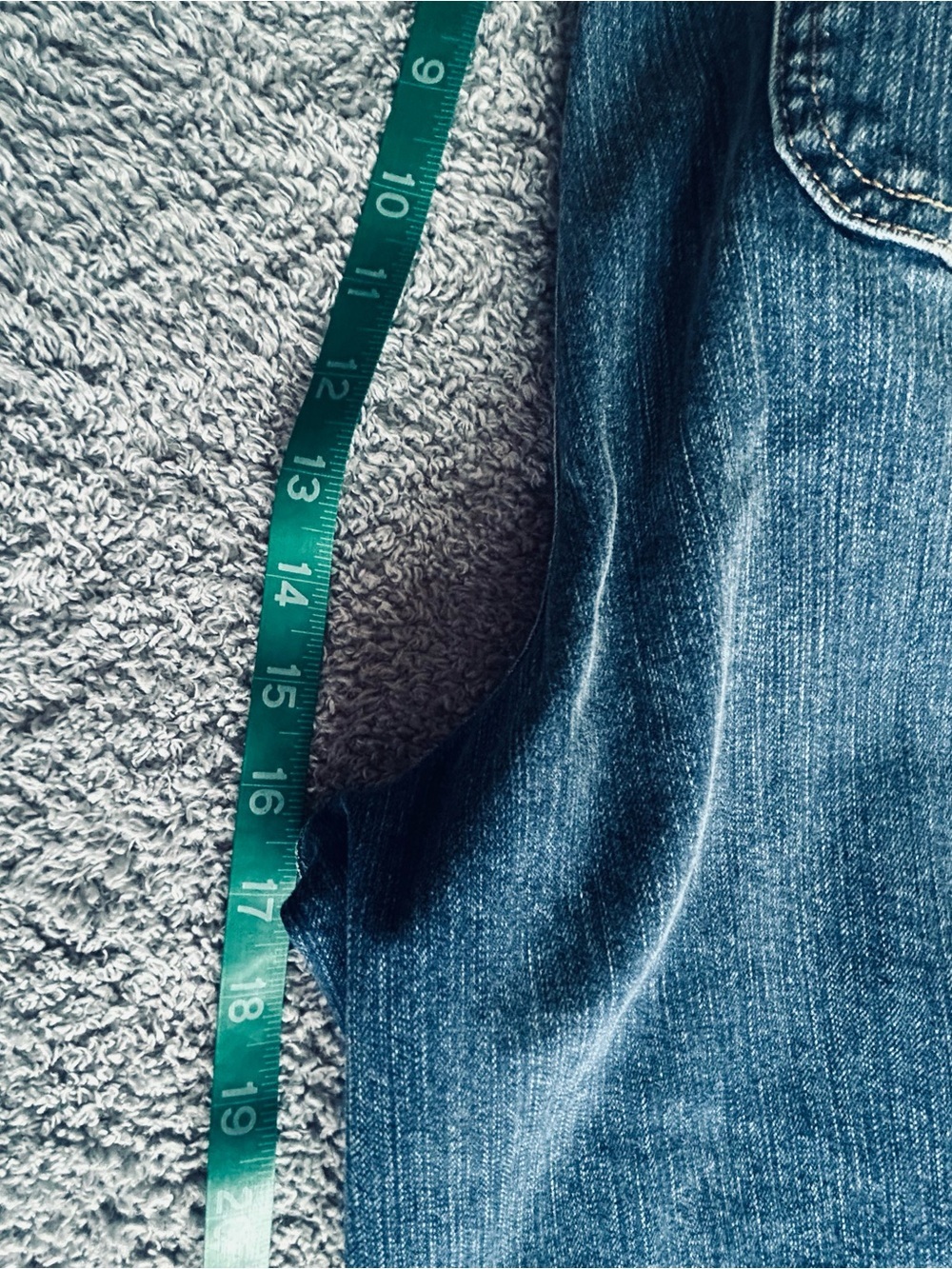 Wide Leg Women's Jeans - Blue Denim - Picture 6 of 6
